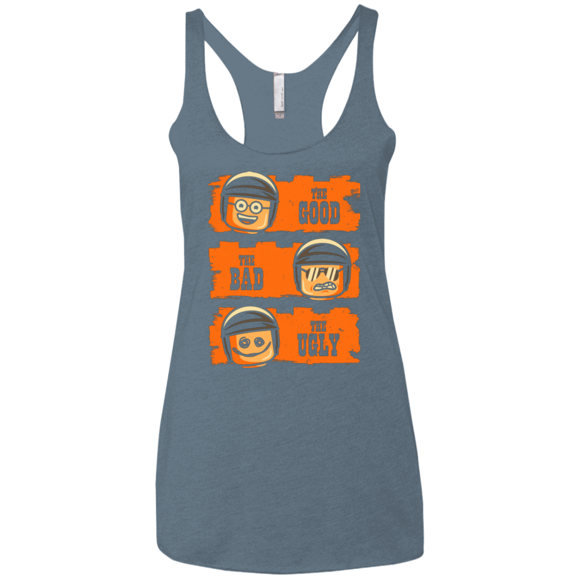 T-Shirts Indigo / X-Small GOOD COP BAD COP UGLY COP Women's Triblend Racerback Tank