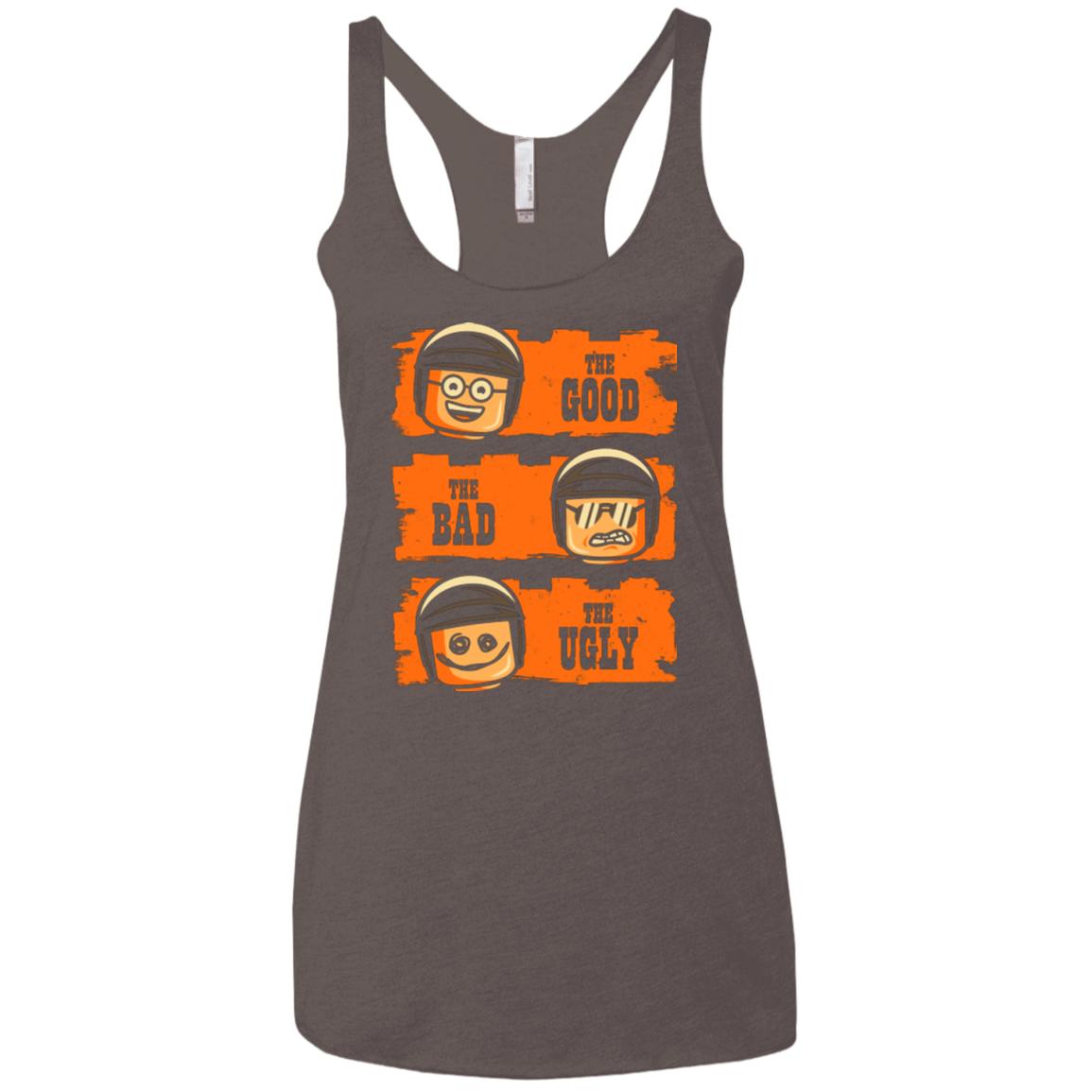 T-Shirts Macchiato / X-Small GOOD COP BAD COP UGLY COP Women's Triblend Racerback Tank