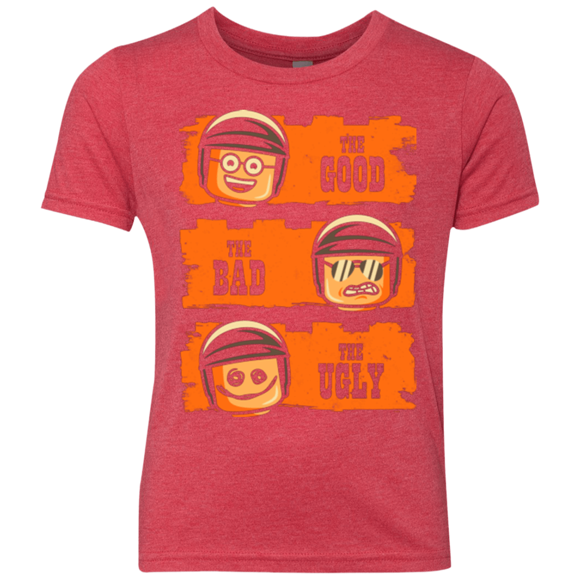 T-Shirts Vintage Red / YXS GOOD COP BAD COP UGLY COP Youth Triblend T-Shirt