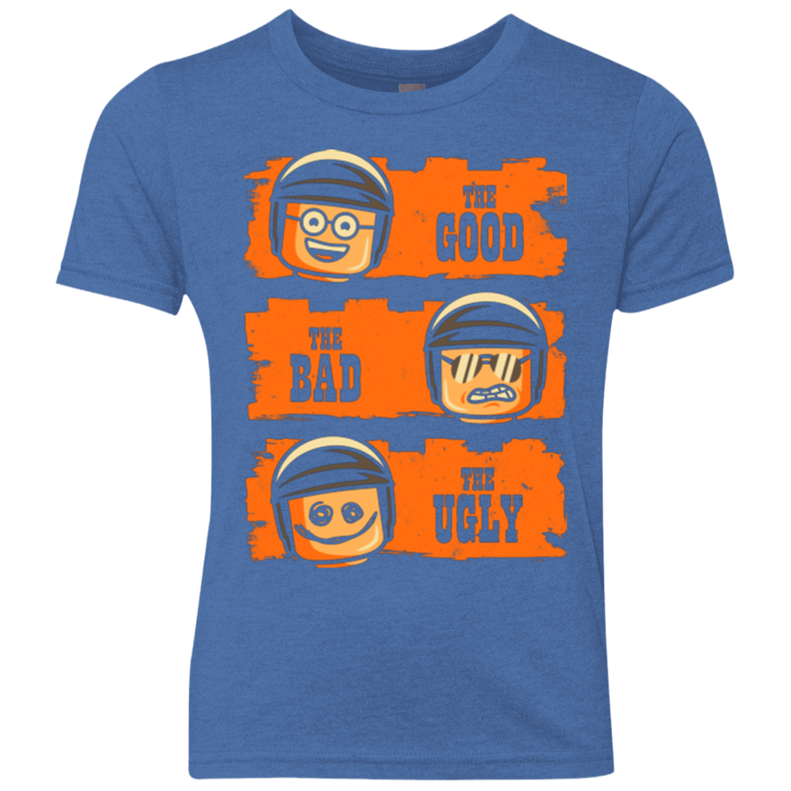 T-Shirts Vintage Royal / YXS GOOD COP BAD COP UGLY COP Youth Triblend T-Shirt