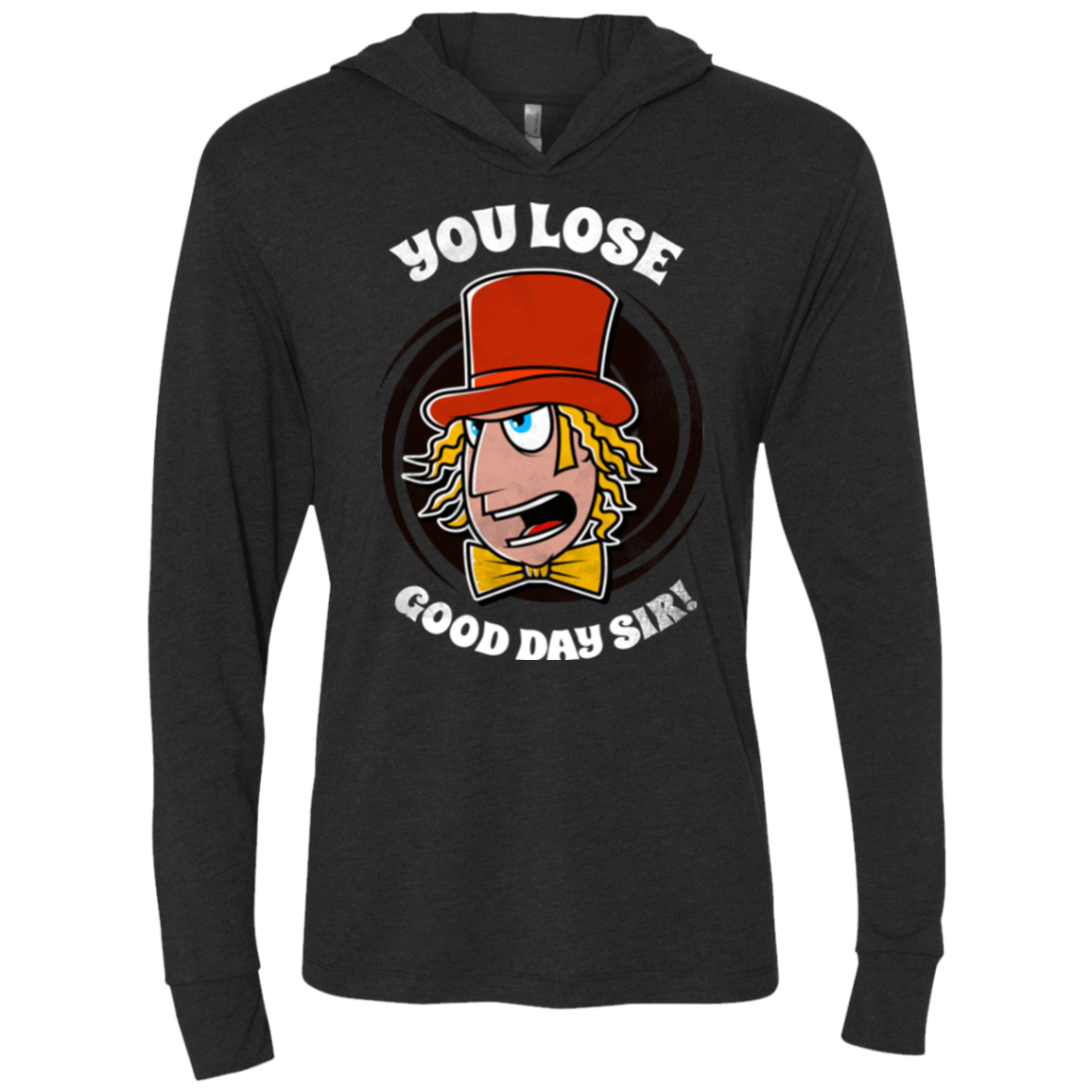 Good Day Sir Triblend Long Sleeve Hoodie Tee