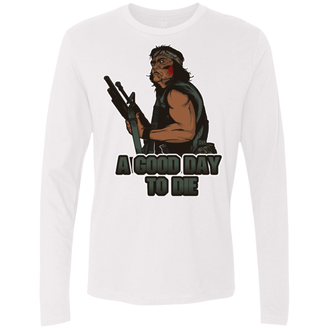 T-Shirts White / Small Good Day To Die Men's Premium Long Sleeve