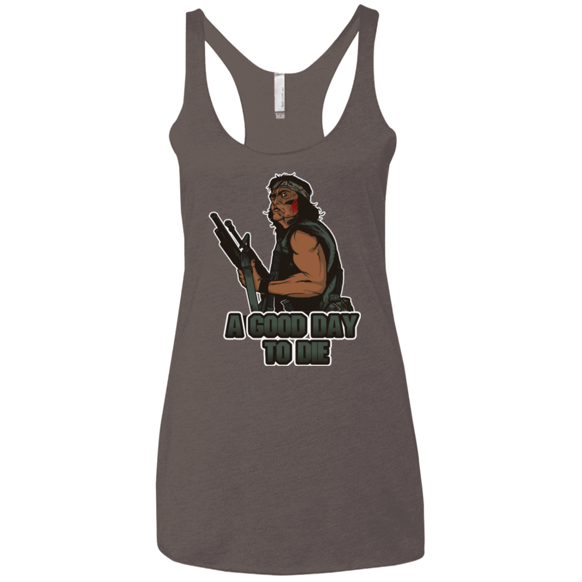 T-Shirts Macchiato / X-Small Good Day To Die Women's Triblend Racerback Tank