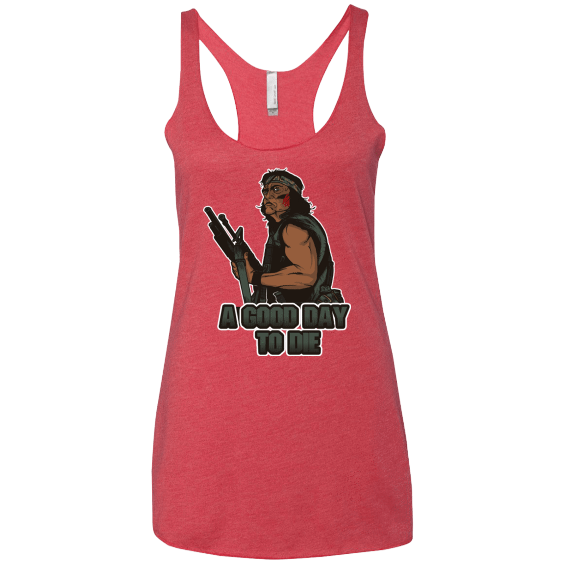 T-Shirts Vintage Red / X-Small Good Day To Die Women's Triblend Racerback Tank