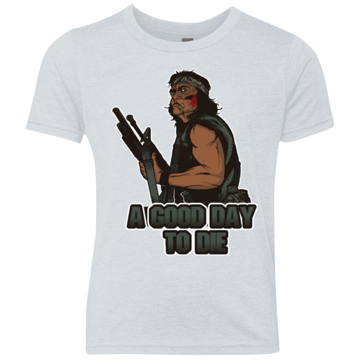 T-Shirts Heather White / YXS Good Day To Die Youth Triblend T-Shirt