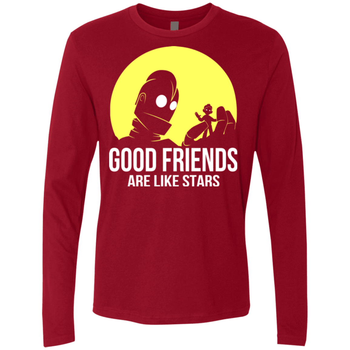 T-Shirts Cardinal / Small Good friends Men's Premium Long Sleeve
