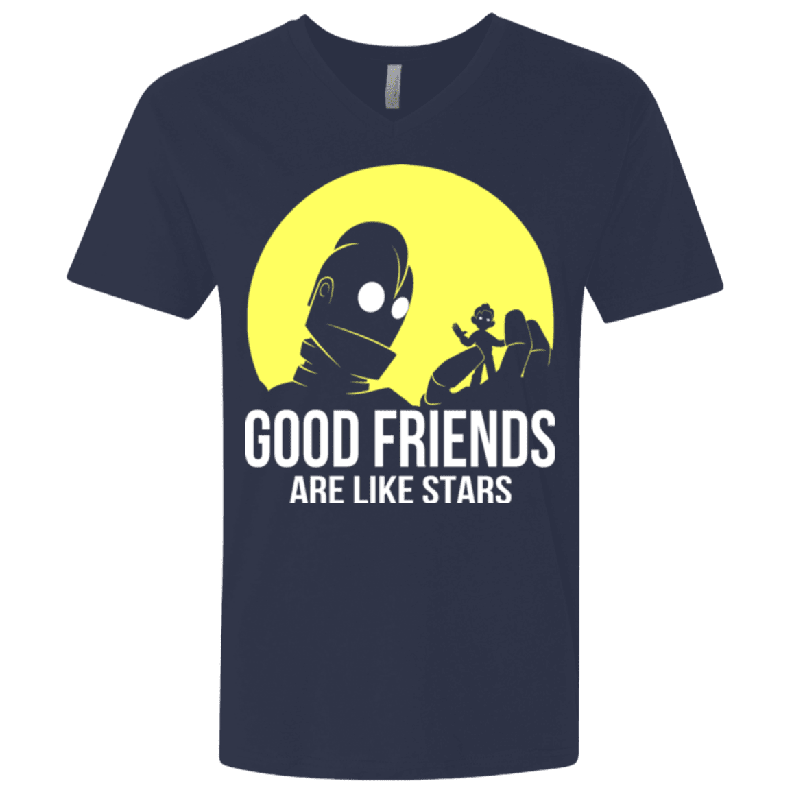 T-Shirts Midnight Navy / X-Small Good friends Men's Premium V-Neck