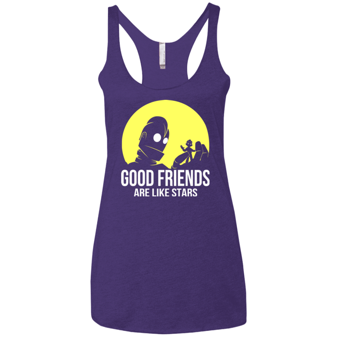 T-Shirts Purple / X-Small Good friends Women's Triblend Racerback Tank