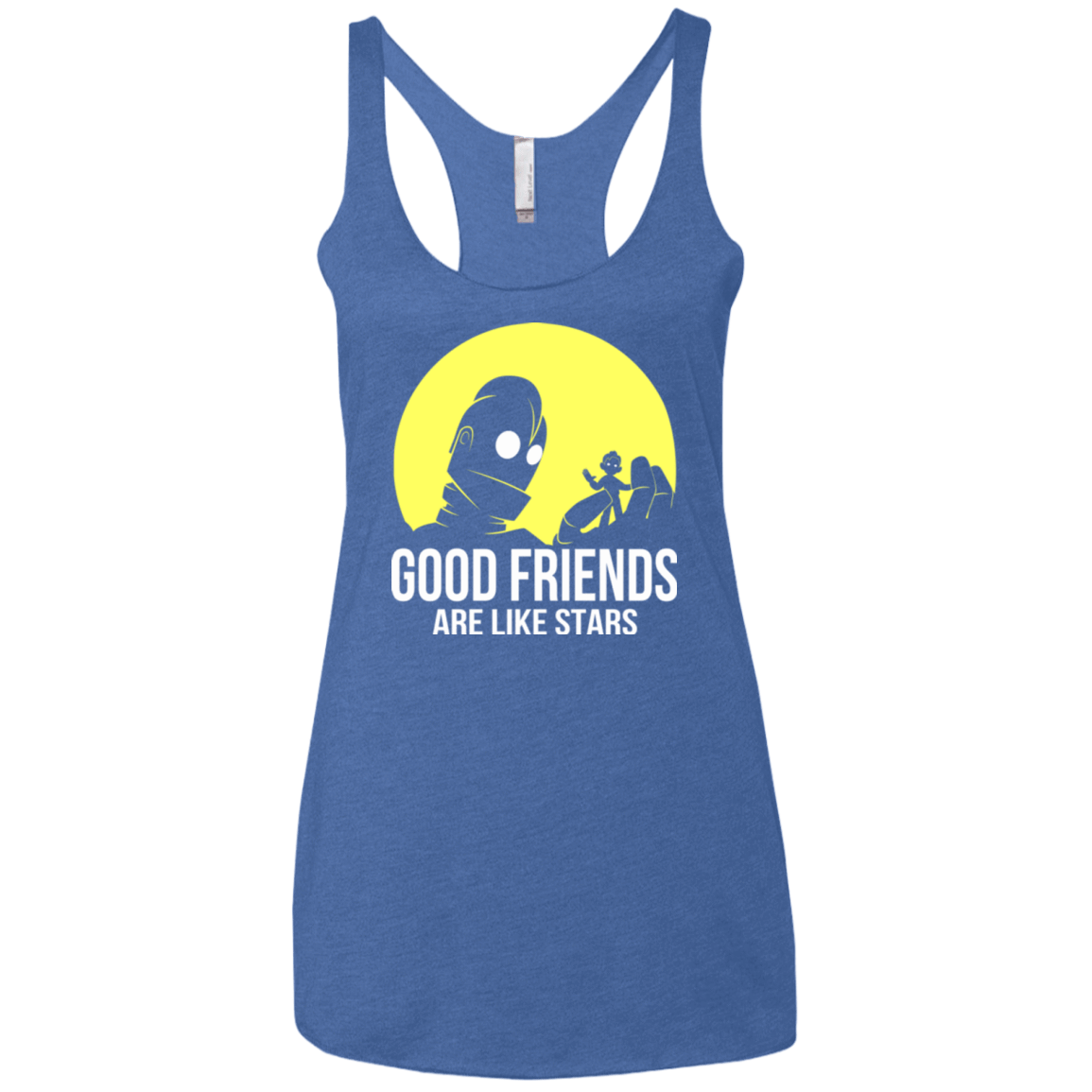 T-Shirts Vintage Royal / X-Small Good friends Women's Triblend Racerback Tank