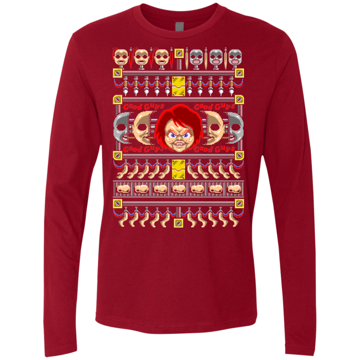 T-Shirts Cardinal / Small Good Guy Ugly Sweater Men's Premium Long Sleeve