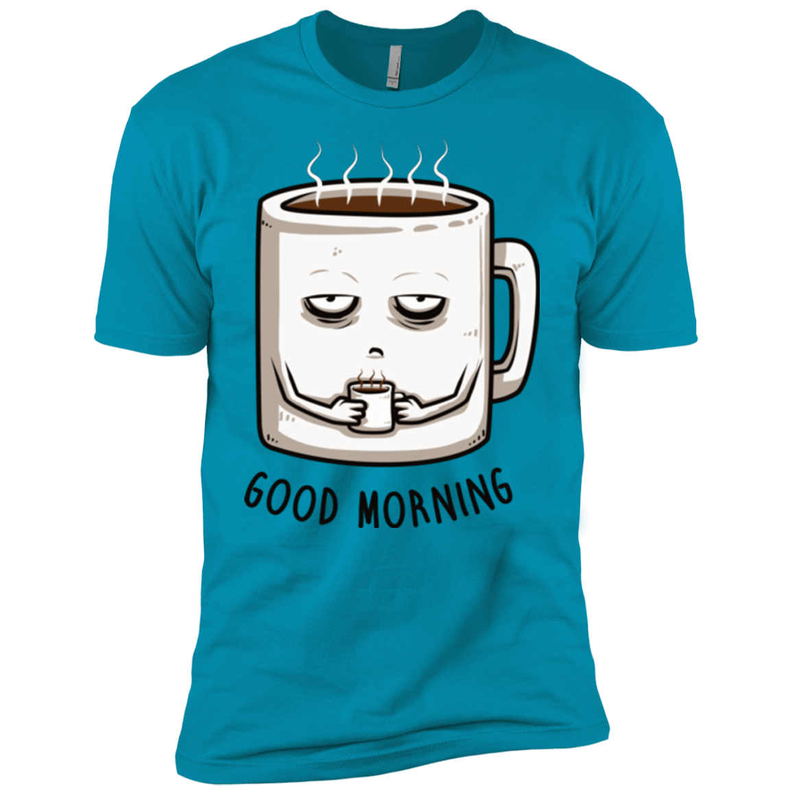 T-Shirts Turquoise / YXS Good morning Boys Premium T-Shirt