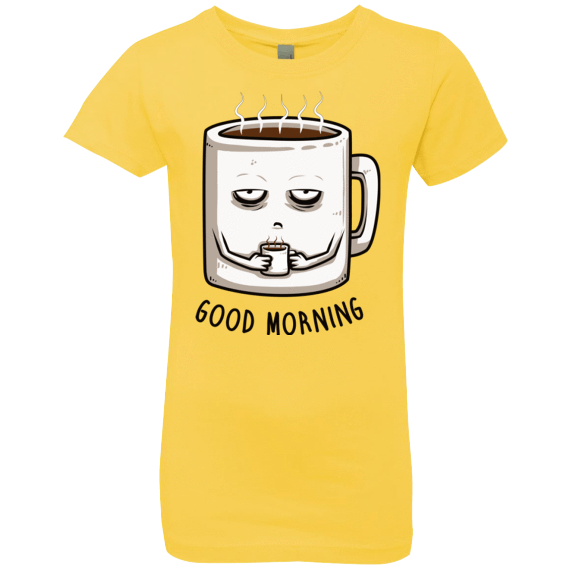 T-Shirts Vibrant Yellow / YXS Good morning Girls Premium T-Shirt