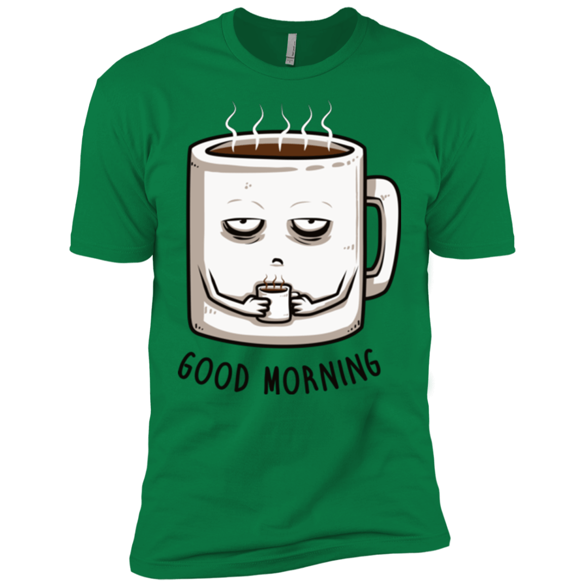 T-Shirts Kelly Green / X-Small Good morning Men's Premium T-Shirt
