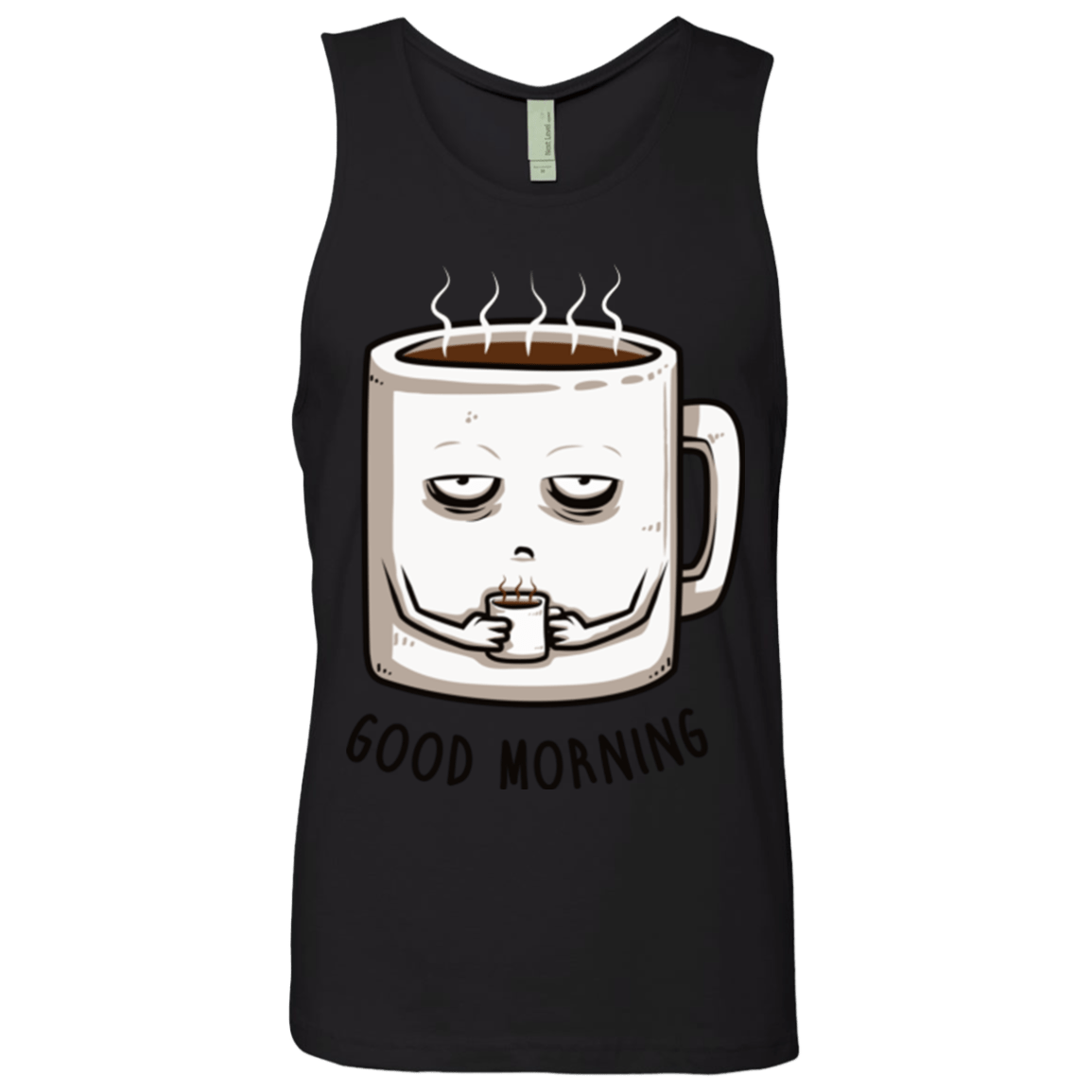 T-Shirts Black / Small Good morning Men's Premium Tank Top