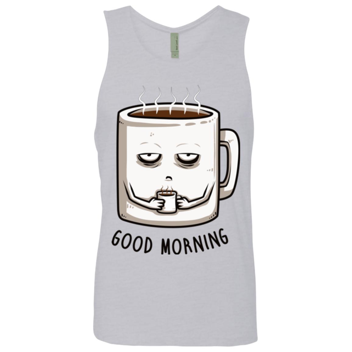 T-Shirts Heather Grey / Small Good morning Men's Premium Tank Top