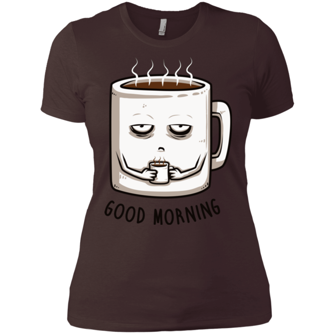 T-Shirts Dark Chocolate / X-Small Good morning Women's Premium T-Shirt