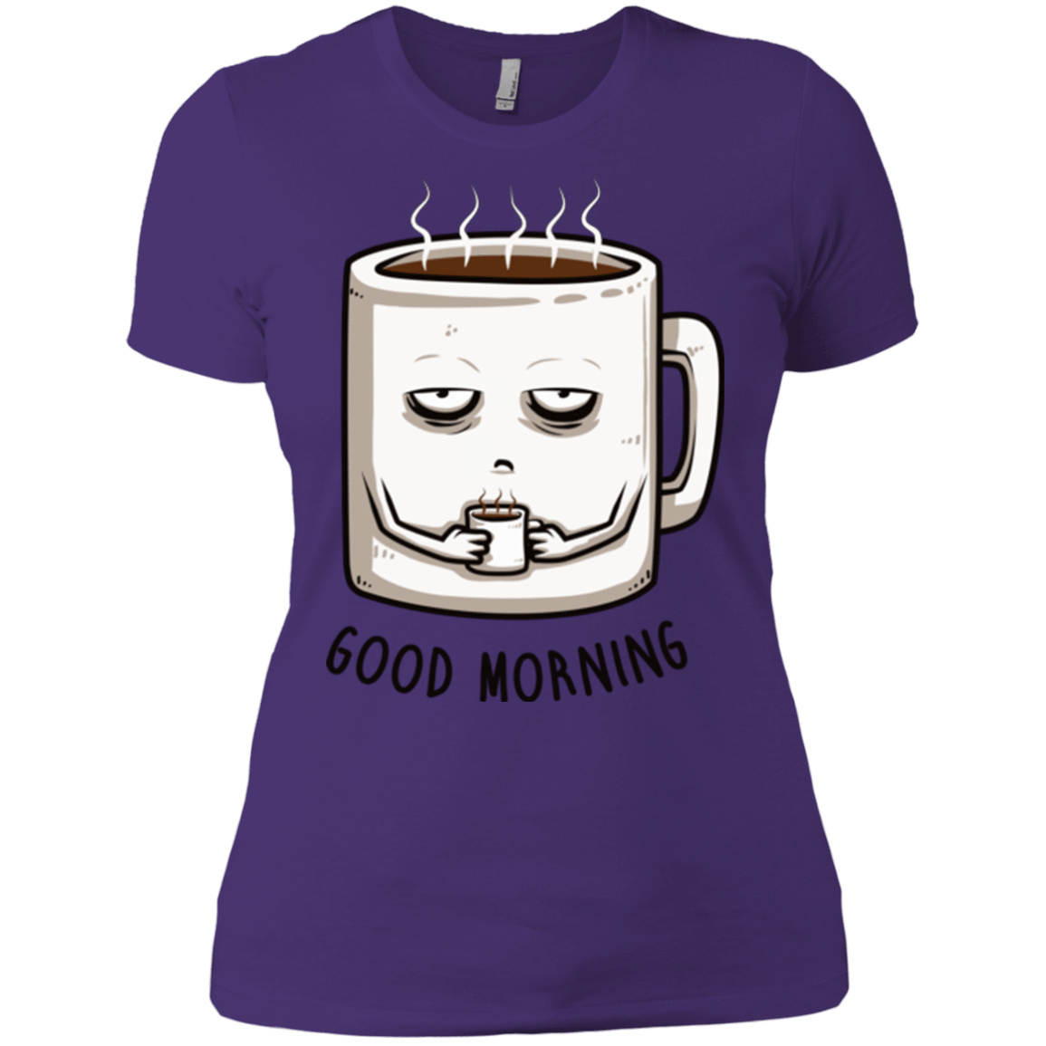 T-Shirts Purple / X-Small Good morning Women's Premium T-Shirt