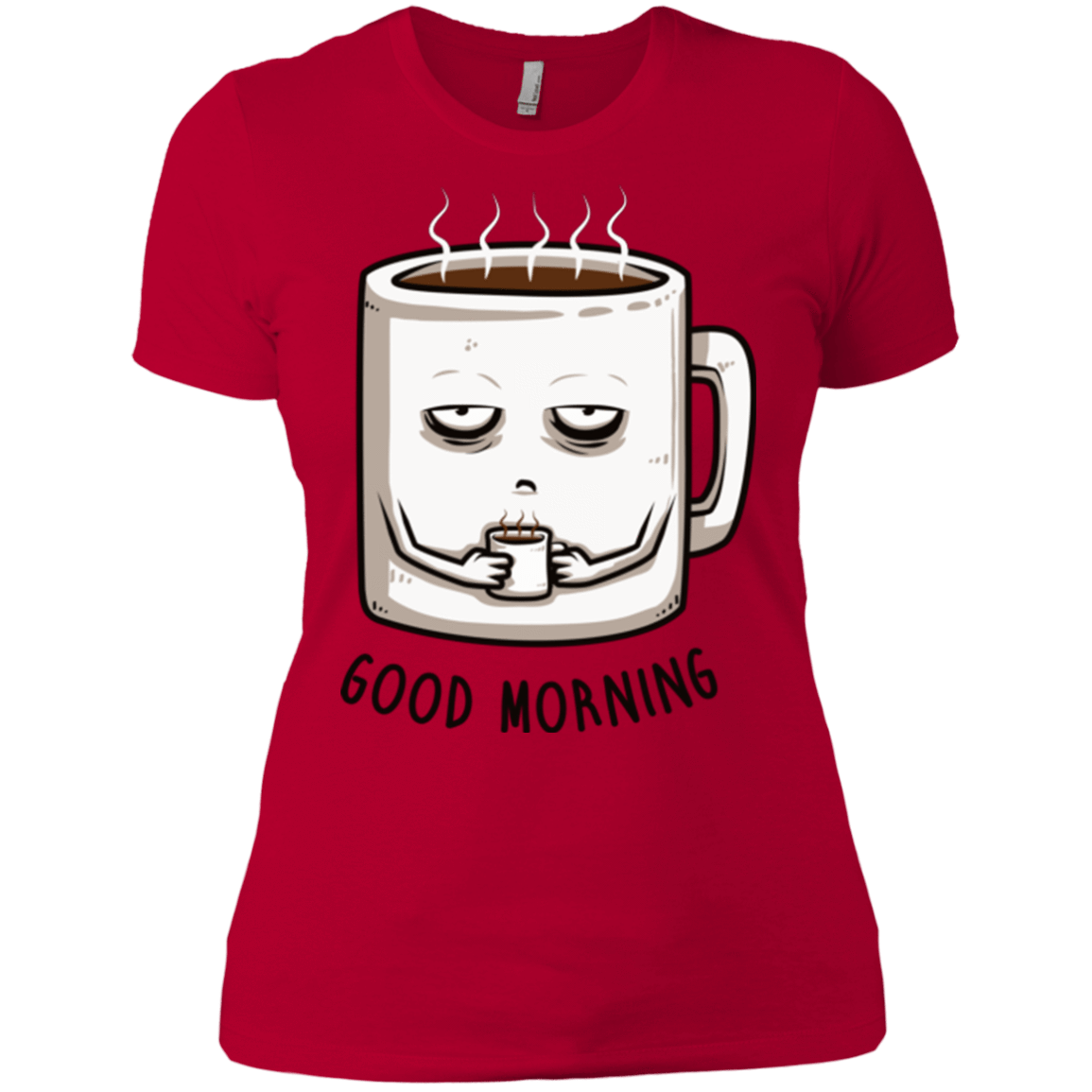 T-Shirts Red / X-Small Good morning Women's Premium T-Shirt