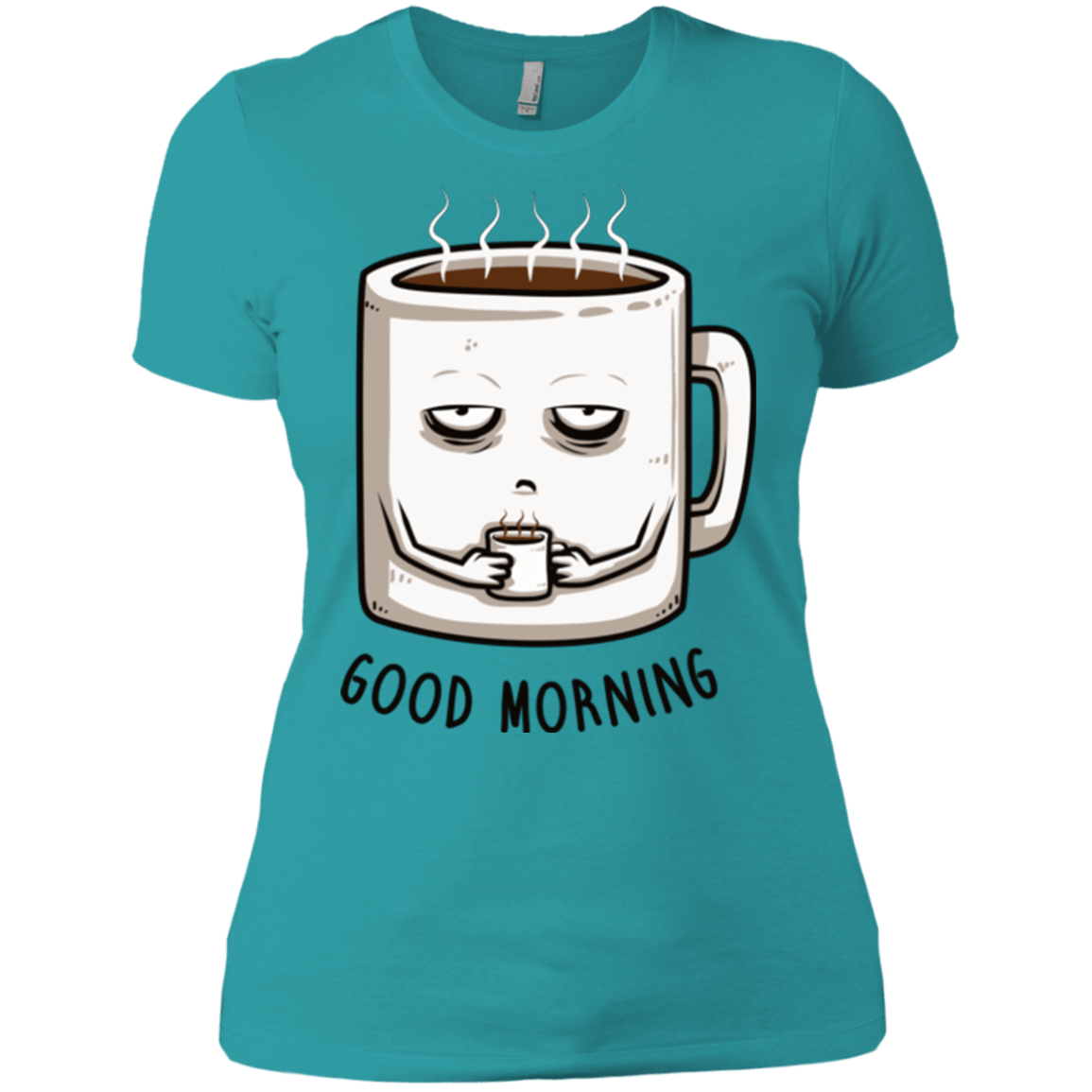 T-Shirts Tahiti Blue / X-Small Good morning Women's Premium T-Shirt