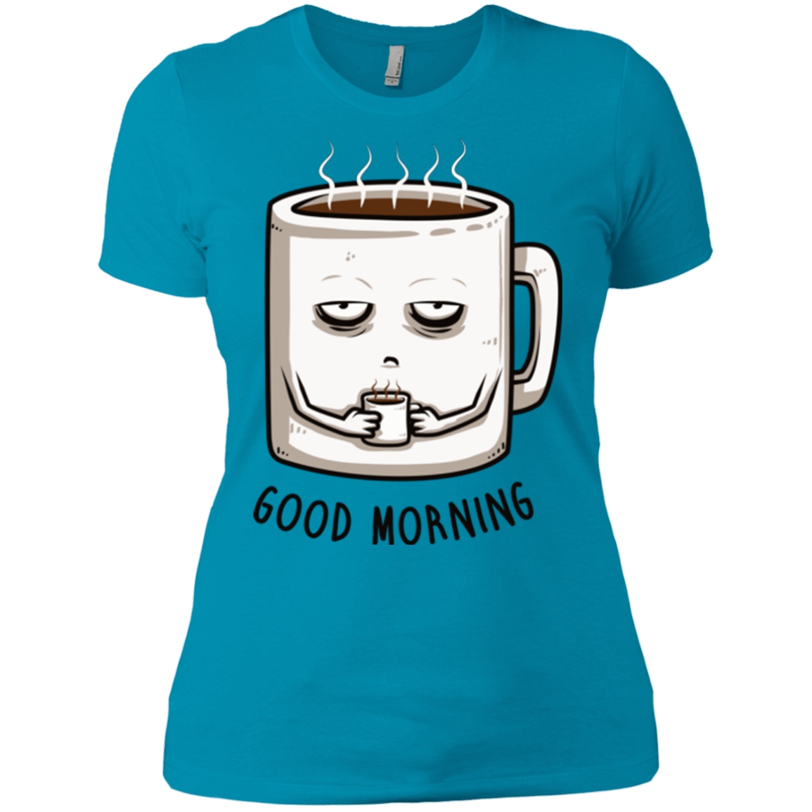 T-Shirts Turquoise / X-Small Good morning Women's Premium T-Shirt