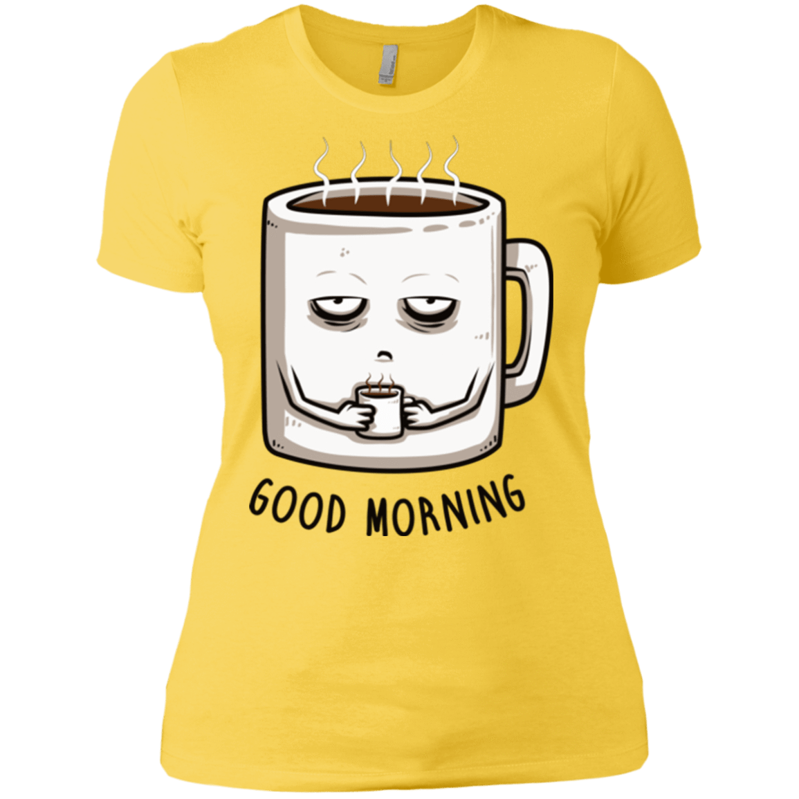 T-Shirts Vibrant Yellow / X-Small Good morning Women's Premium T-Shirt