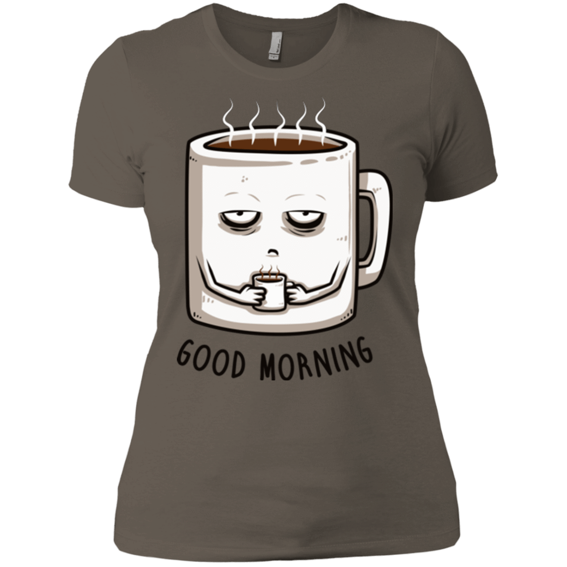 T-Shirts Warm Grey / X-Small Good morning Women's Premium T-Shirt