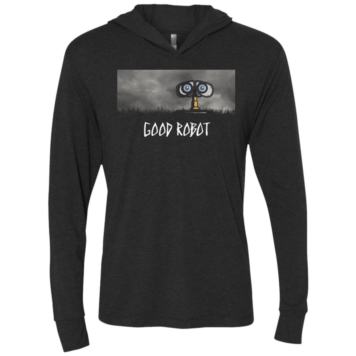 T-Shirts Vintage Black / X-Small GOOD ROBOT Triblend Long Sleeve Hoodie Tee