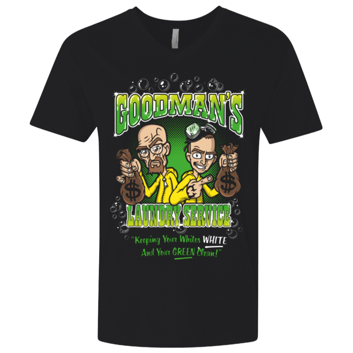 T-Shirts Black / X-Small Goodman's Laundry Service Men's Premium V-Neck