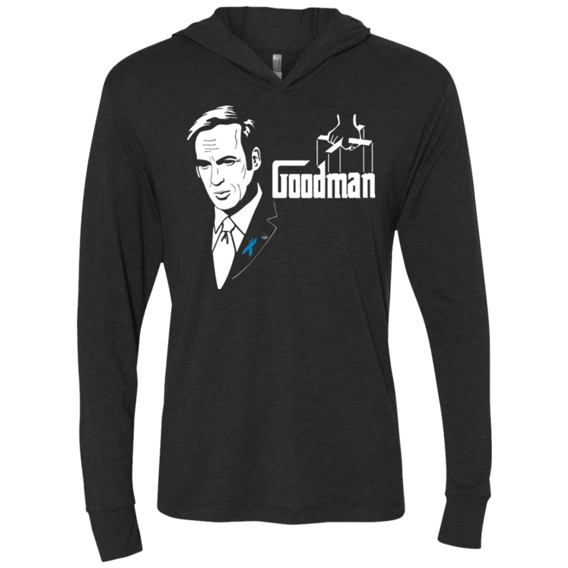 T-Shirts Vintage Black / X-Small Goodman Triblend Long Sleeve Hoodie Tee