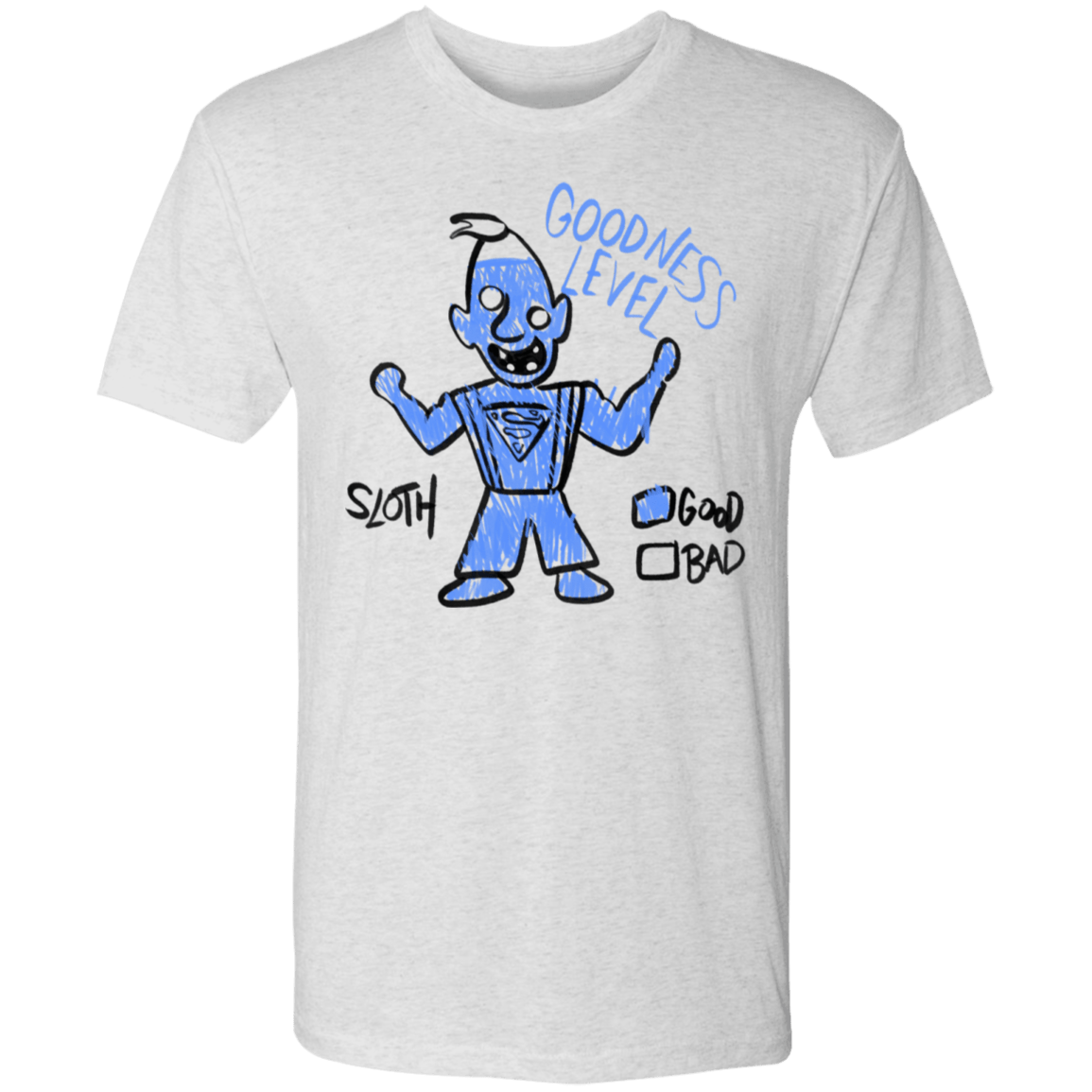 T-Shirts Heather White / S Goodness Level Men's Triblend T-Shirt