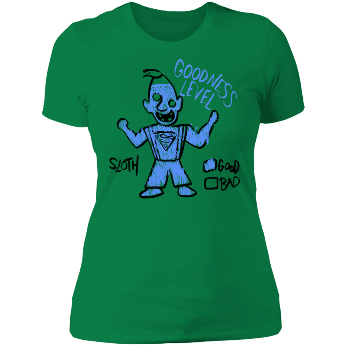 T-Shirts Kelly Green / S Goodness Level Women's Premium T-Shirt