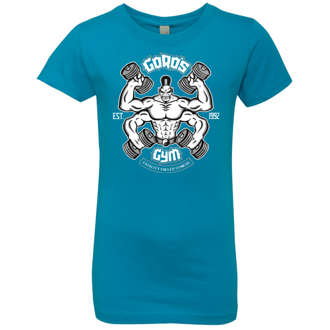 T-Shirts Turquoise / YXS Goros Gym Girls Premium T-Shirt
