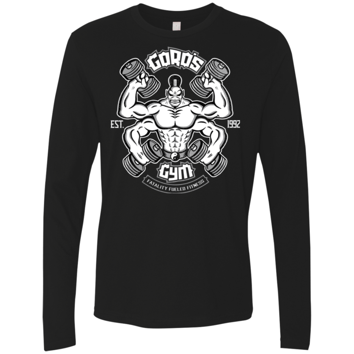 T-Shirts Black / Small Goros Gym Men's Premium Long Sleeve