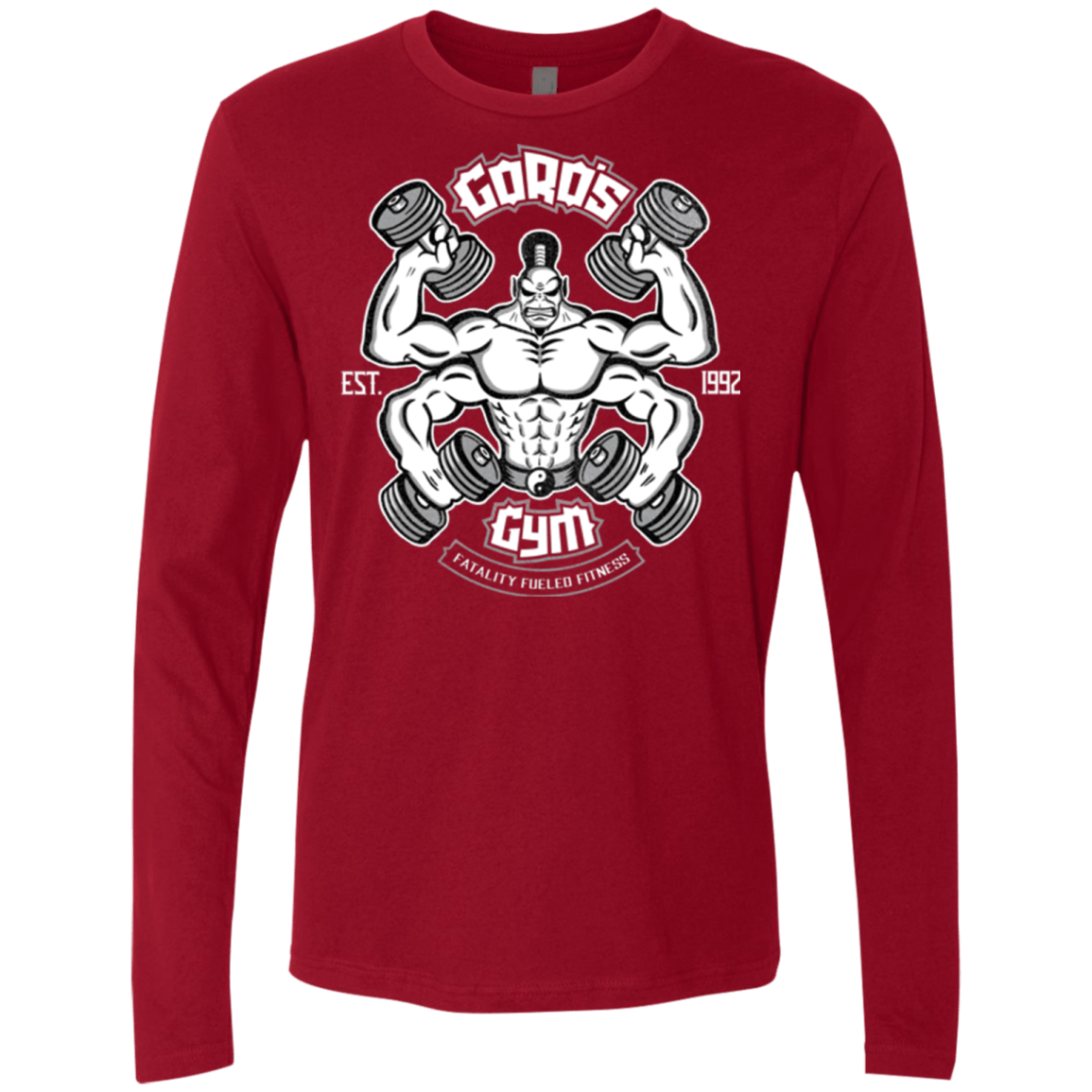 T-Shirts Cardinal / Small Goros Gym Men's Premium Long Sleeve