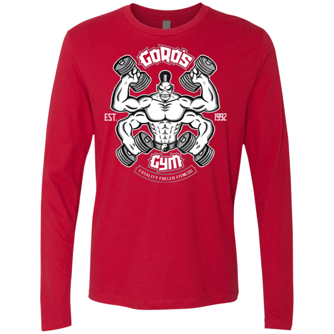 T-Shirts Red / Small Goros Gym Men's Premium Long Sleeve