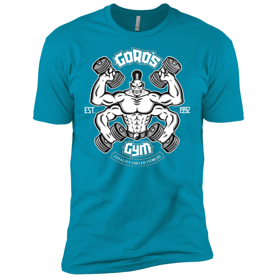 T-Shirts Turquoise / X-Small Goros Gym Men's Premium T-Shirt