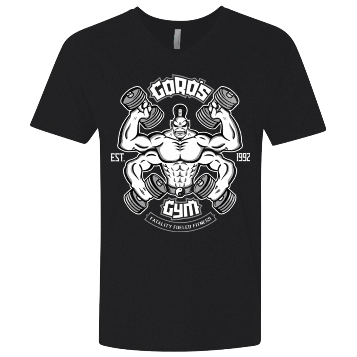 T-Shirts Black / X-Small Goros Gym Men's Premium V-Neck