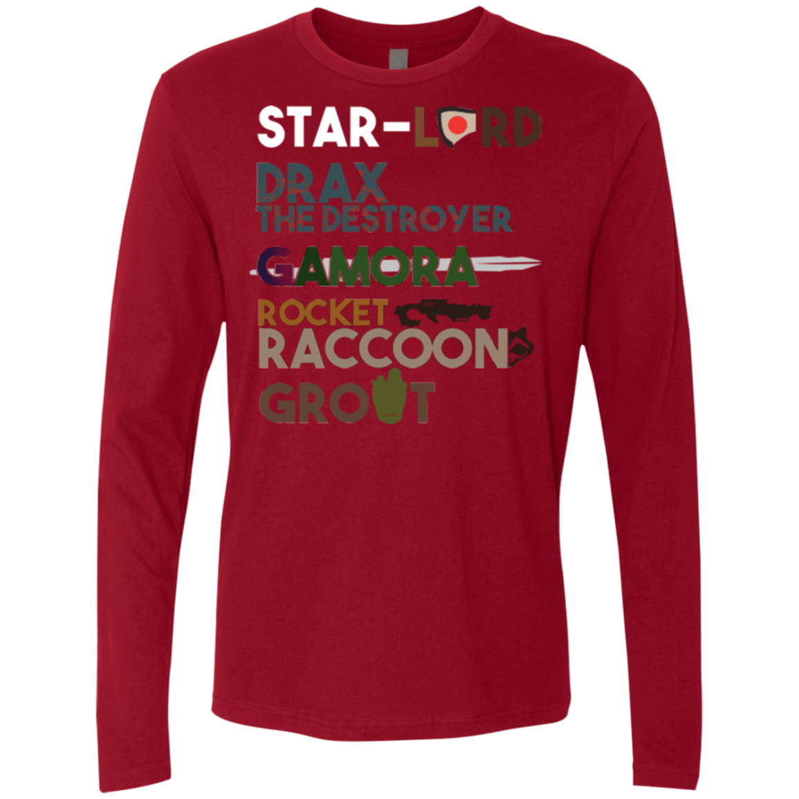 T-Shirts Cardinal / Small GOTG Hel Men's Premium Long Sleeve