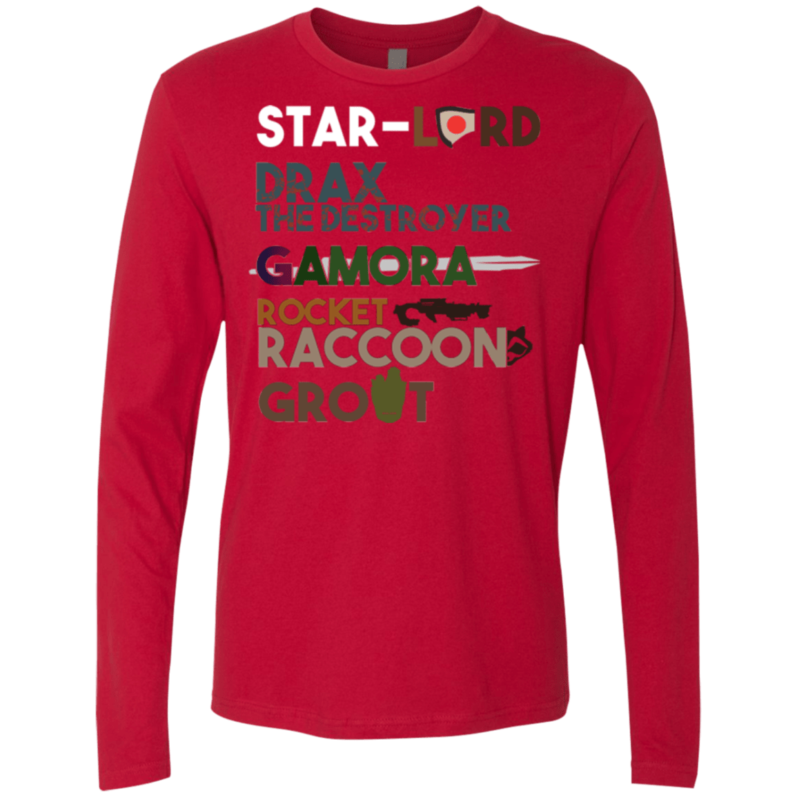 T-Shirts Red / Small GOTG Hel Men's Premium Long Sleeve