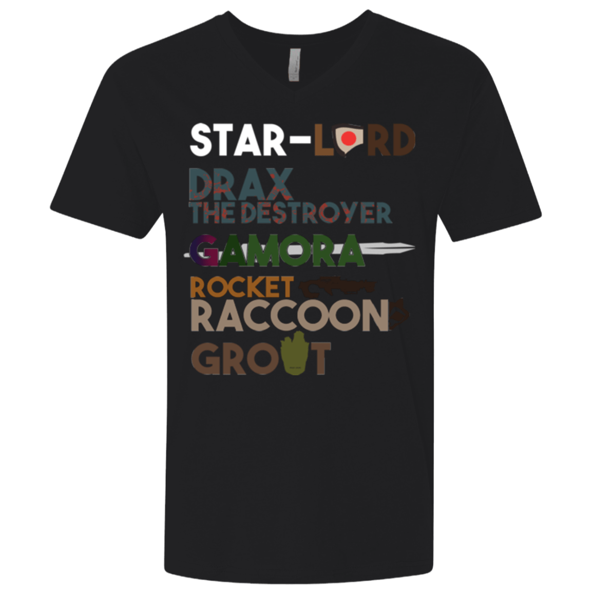 T-Shirts Black / X-Small GOTG Hel Men's Premium V-Neck