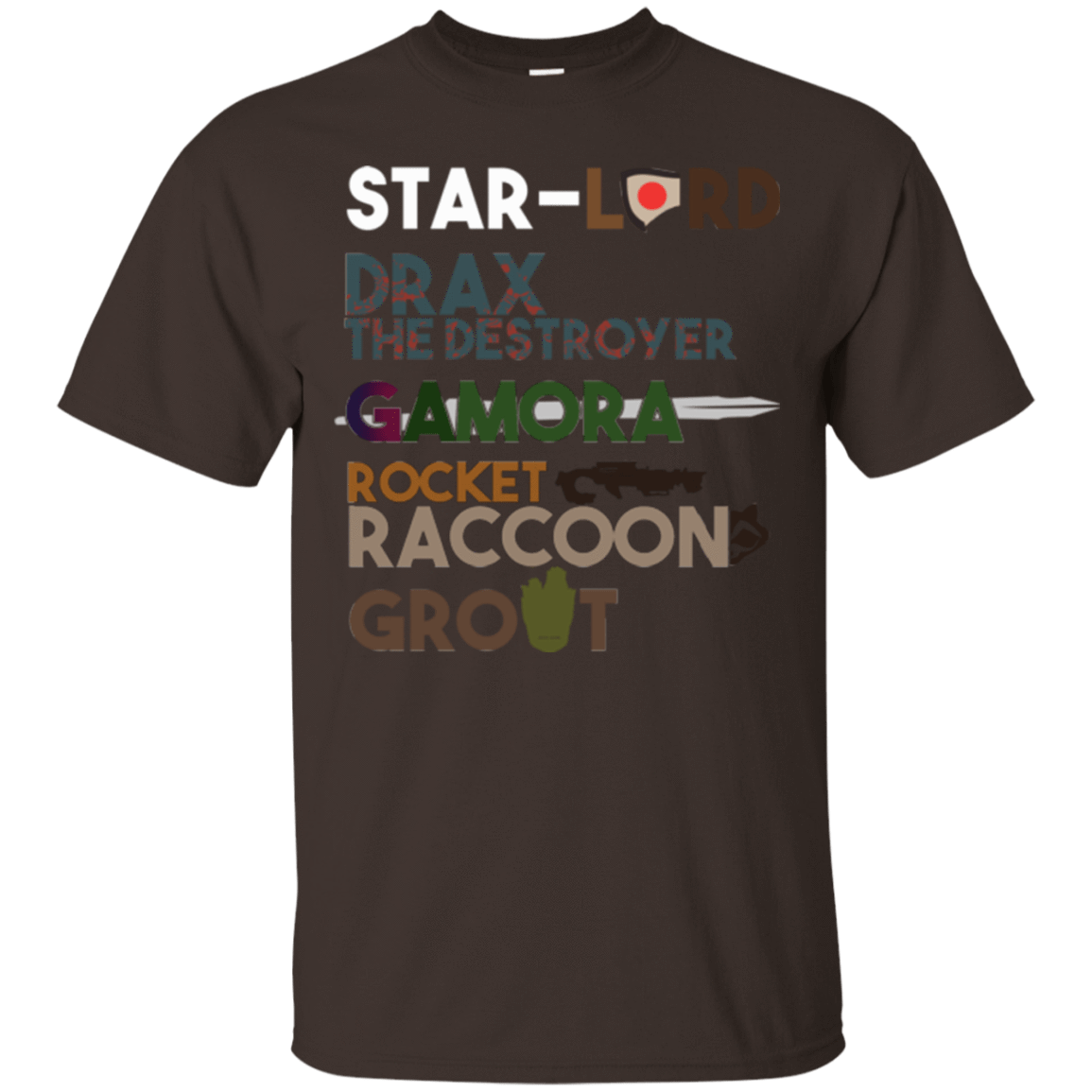 T-Shirts Dark Chocolate / Small GOTG Hel T-Shirt