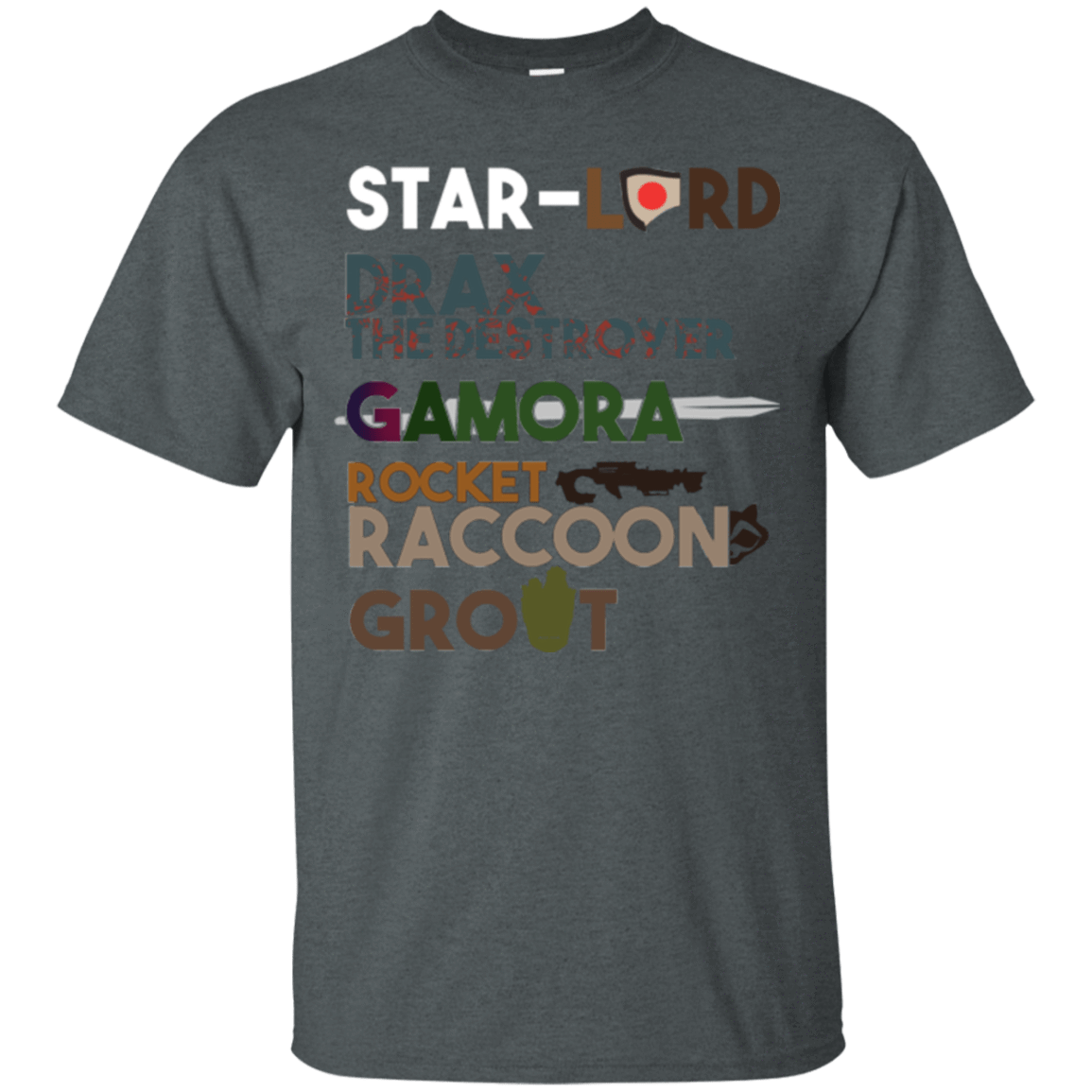 T-Shirts Dark Heather / Small GOTG Hel T-Shirt