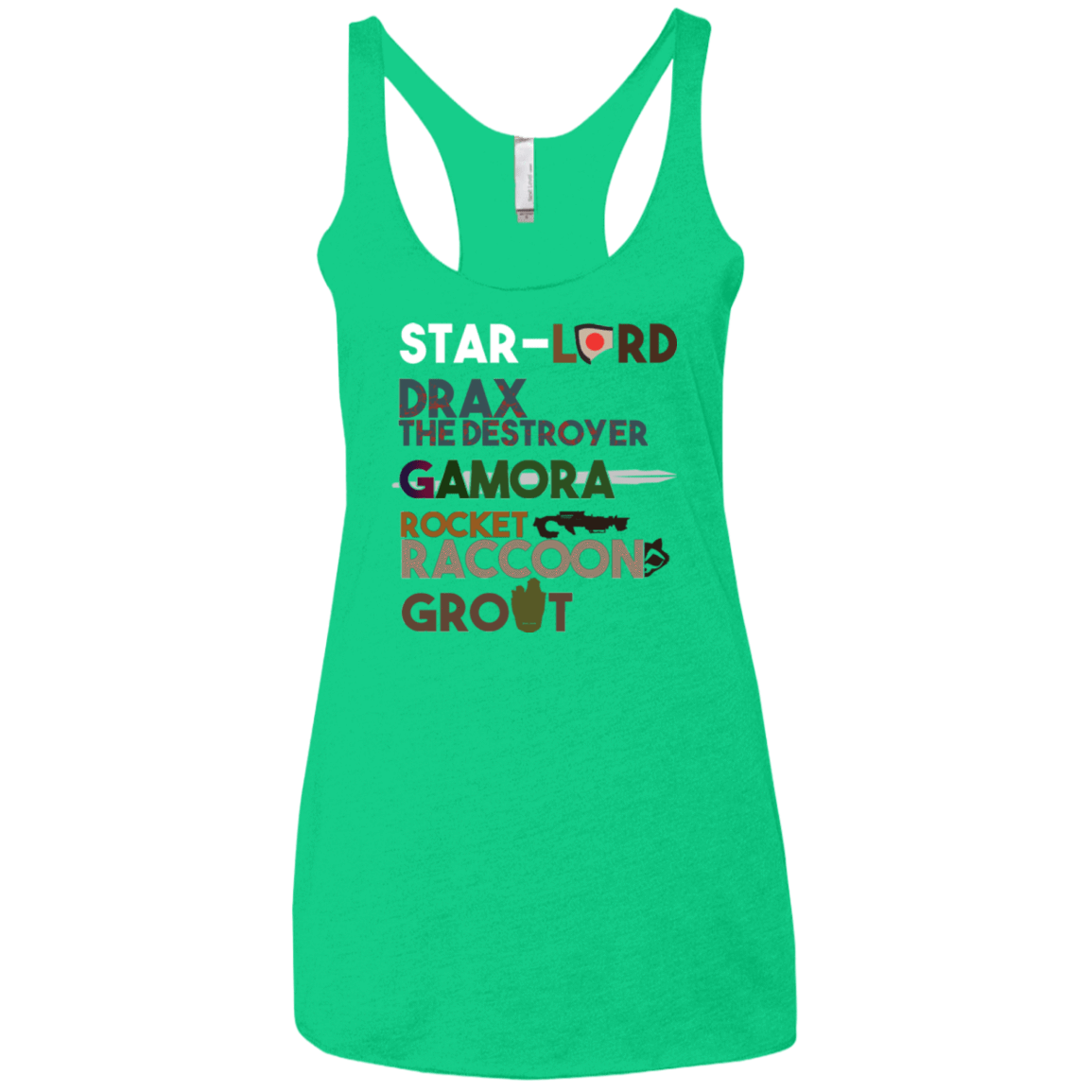 T-Shirts Envy / X-Small GOTG Hel Women's Triblend Racerback Tank
