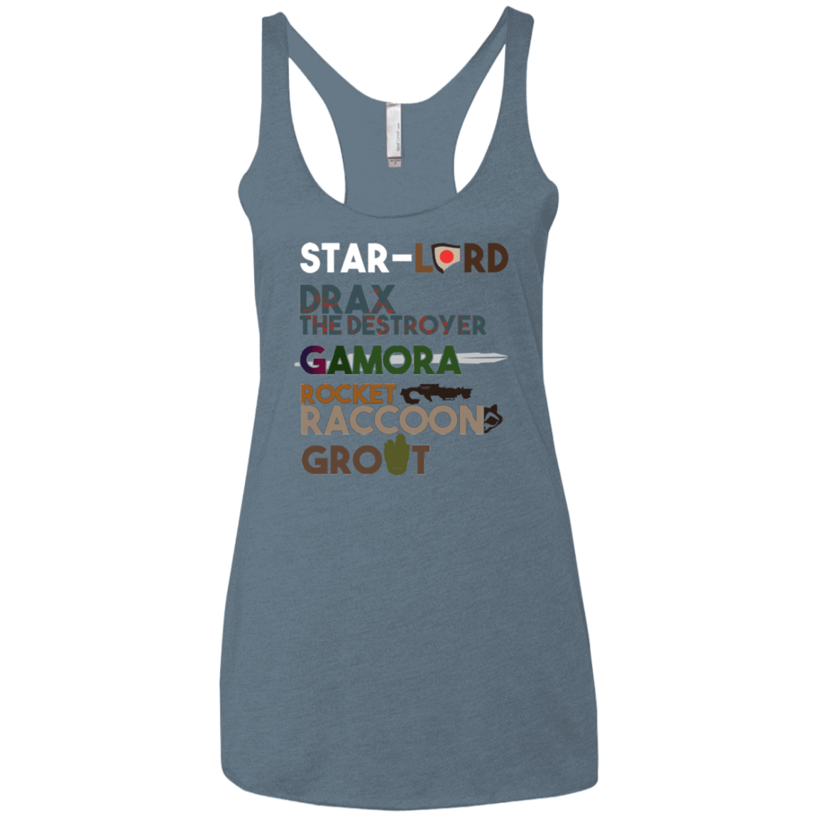 T-Shirts Indigo / X-Small GOTG Hel Women's Triblend Racerback Tank