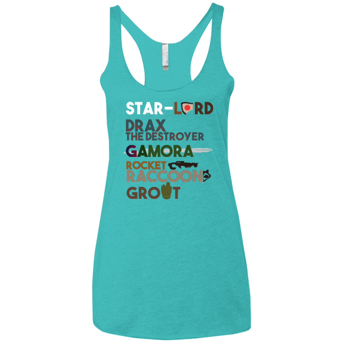 T-Shirts Tahiti Blue / X-Small GOTG Hel Women's Triblend Racerback Tank