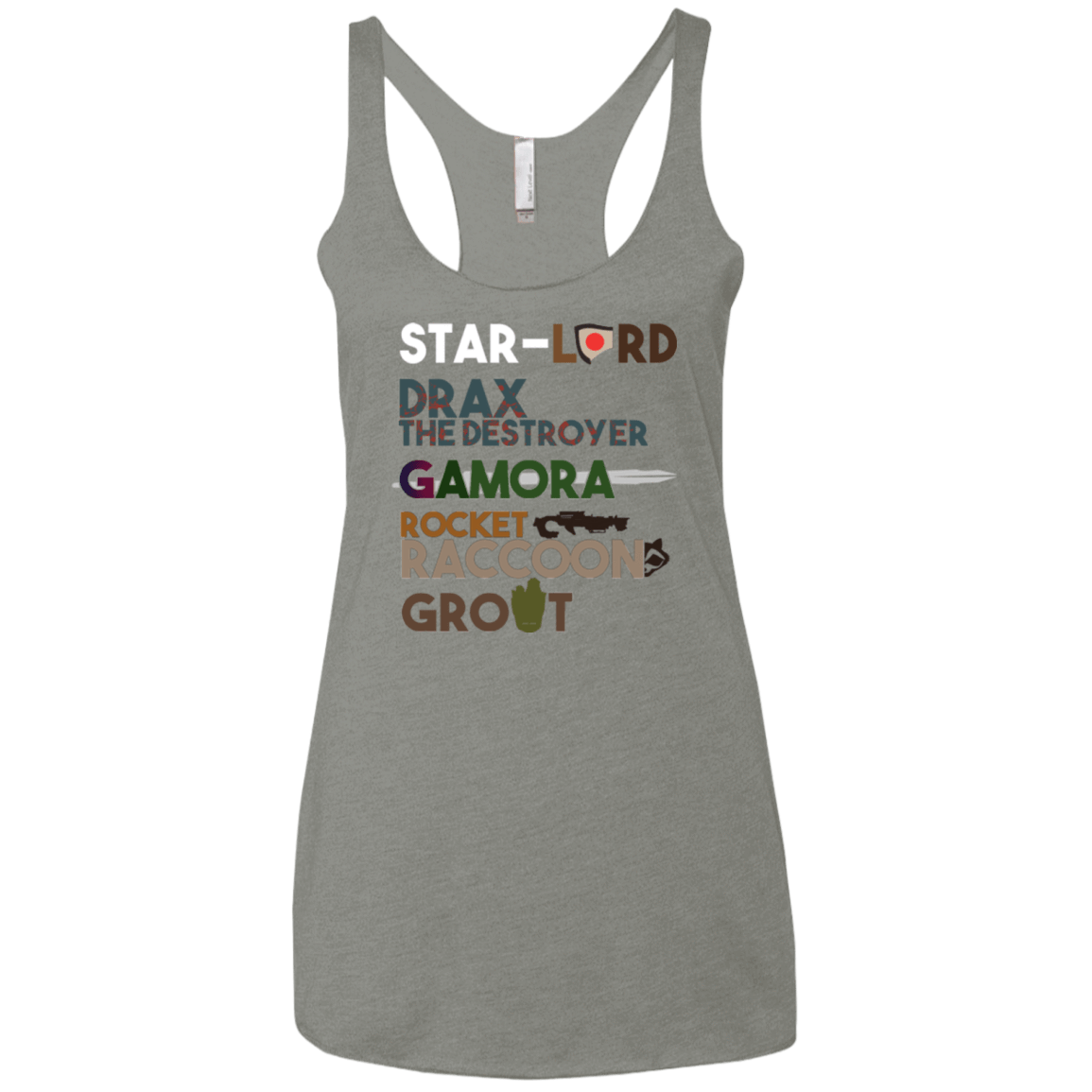 T-Shirts Venetian Grey / X-Small GOTG Hel Women's Triblend Racerback Tank