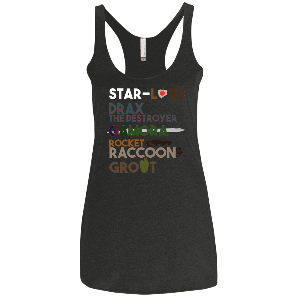 T-Shirts Vintage Black / X-Small GOTG Hel Women's Triblend Racerback Tank