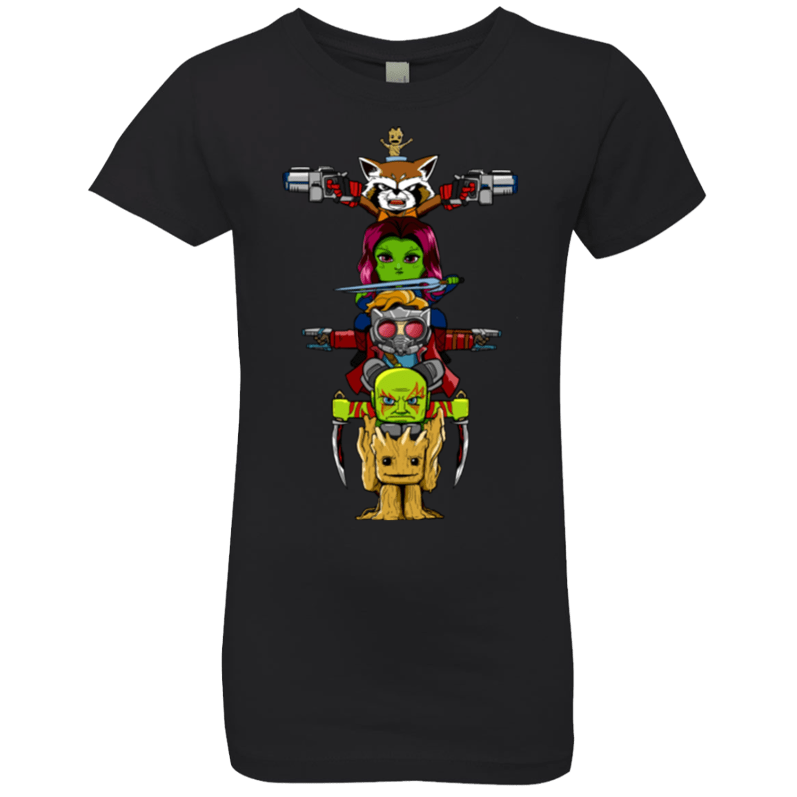 T-Shirts Black / YXS GOTG Totem Girls Premium T-Shirt