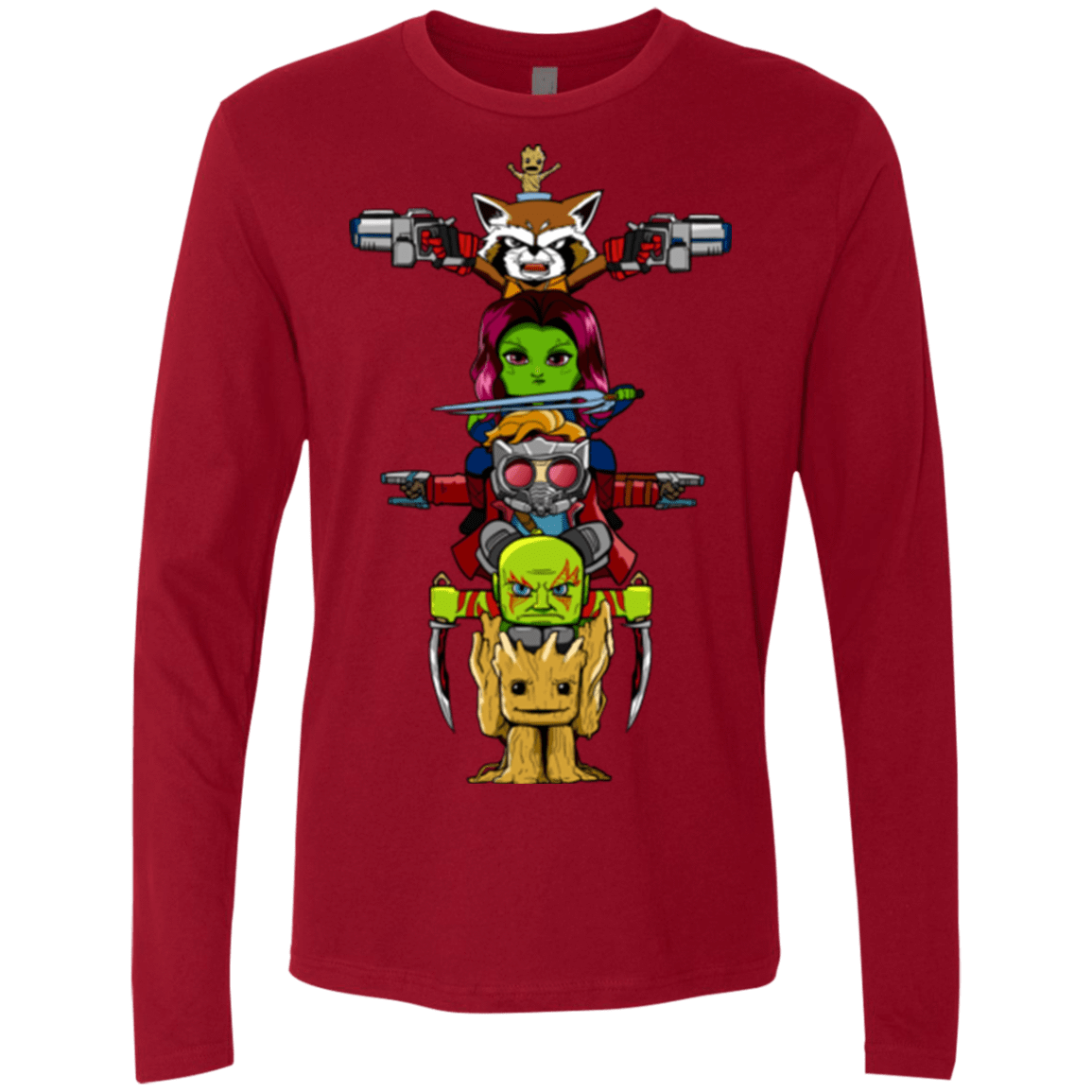 T-Shirts Cardinal / Small GOTG Totem Men's Premium Long Sleeve