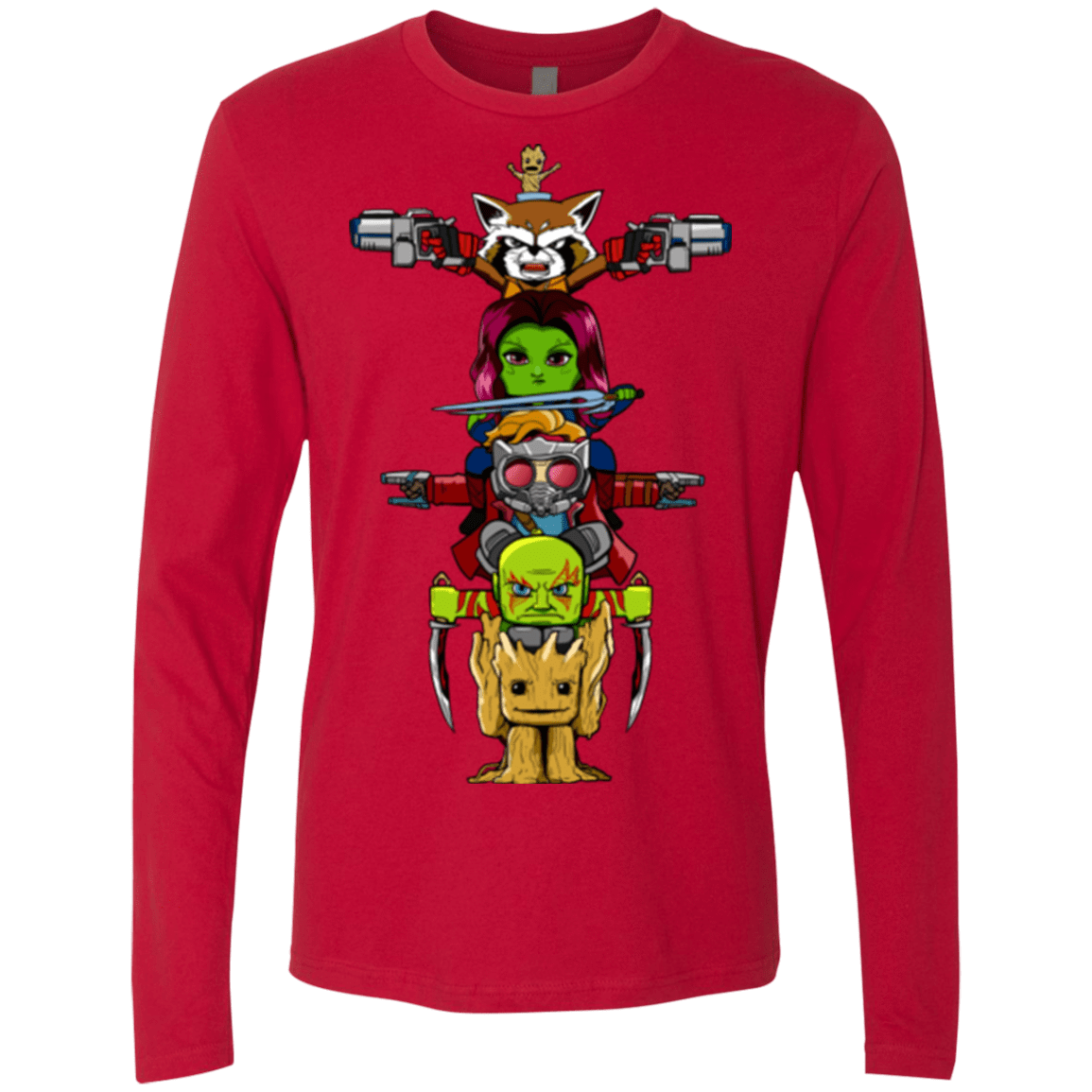 T-Shirts Red / Small GOTG Totem Men's Premium Long Sleeve